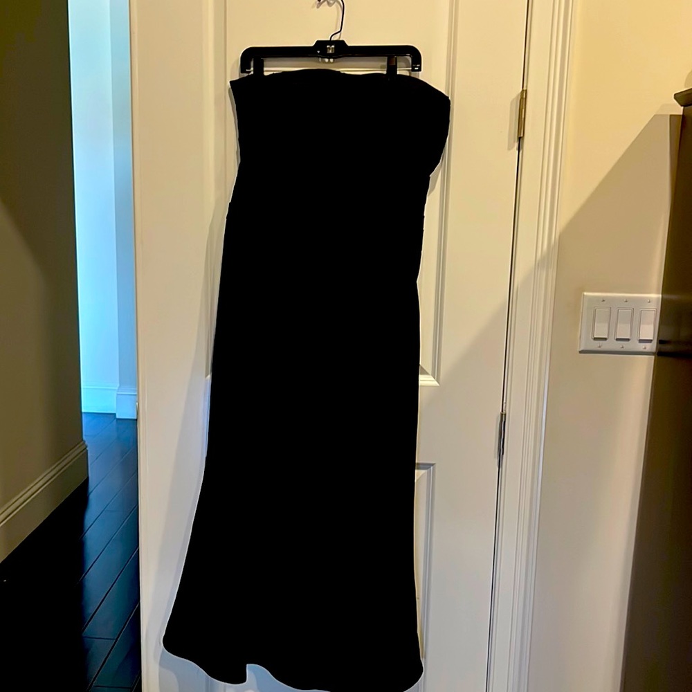 Tadashi black evening gown